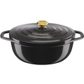 Air oval gryte 5,7L 30 cm grå