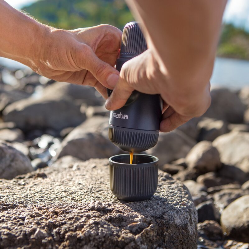 Nanopresso bærbar espressomaskin grå