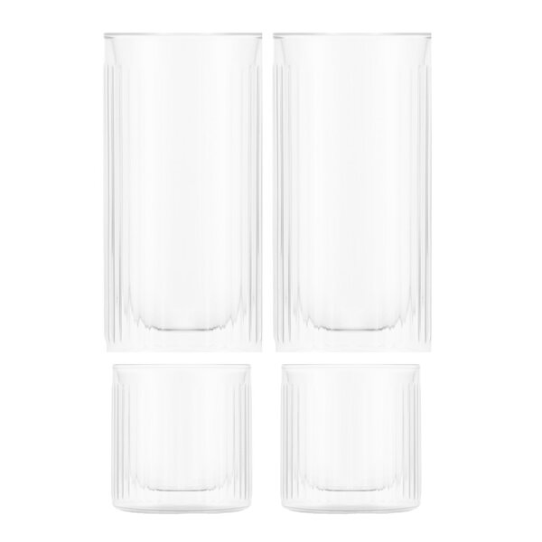 Duoro Bar whiskey & ginglass 30 cl 4 stk klar