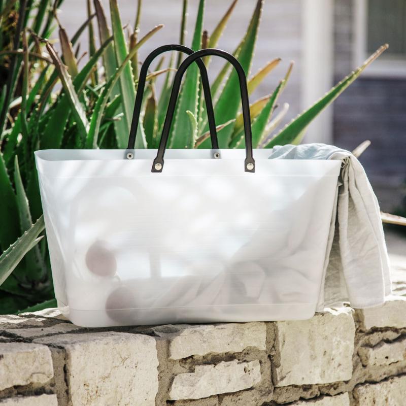 Recycled Plastic veske stor 15L naturell