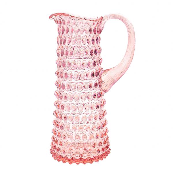 Hobnail karaffel 1L rosaline
