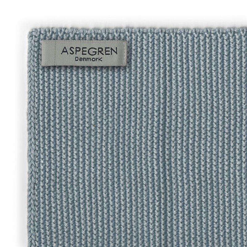 Solid kjøkkenklut strikket 26x26 cm 2 stk blue
