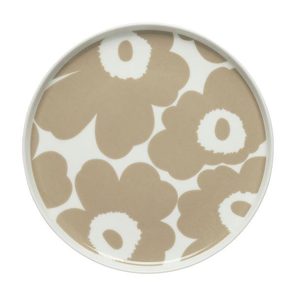 Oiva Unikko tallerken 20 cm hvit/beige
