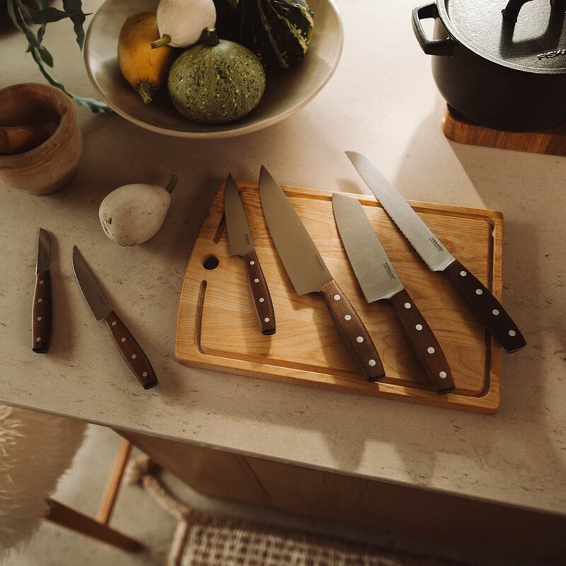Folken tomatkniv 12 cm tre/stål