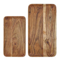 Wood brett 33x18/43x23 cm 2 stk akasie