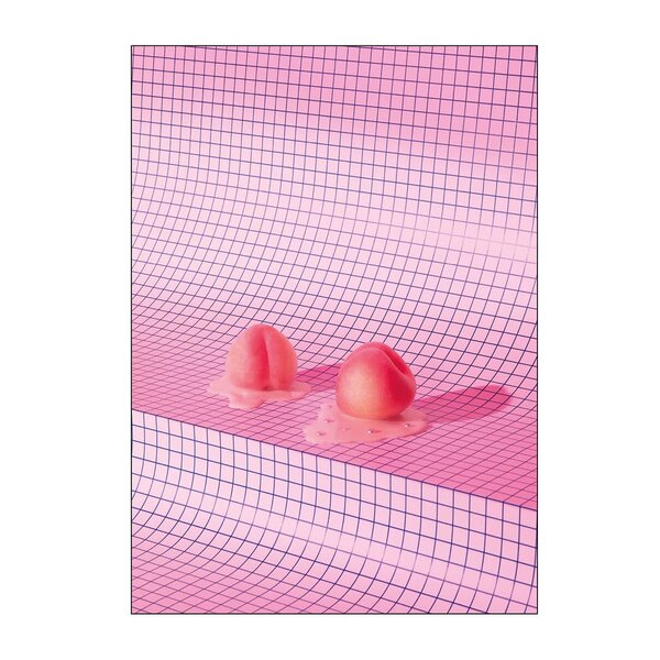 Rikke Mønster poster 50x70 cm peach
