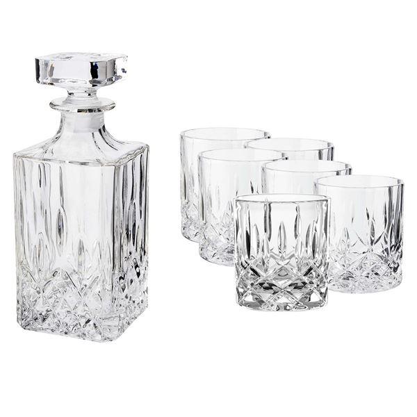 Vide karaffel 0,75L og 6 stk glass 22 cl