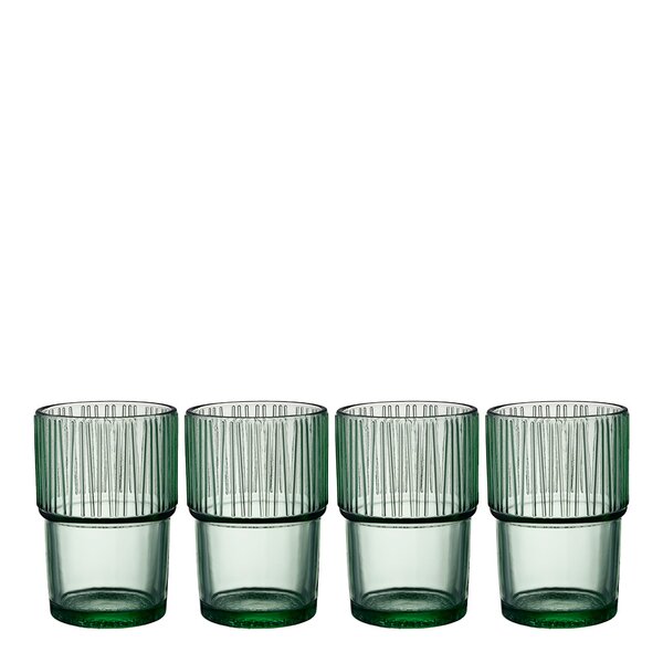 Kusintha kaffeglass 38 cl 4 stk grønn