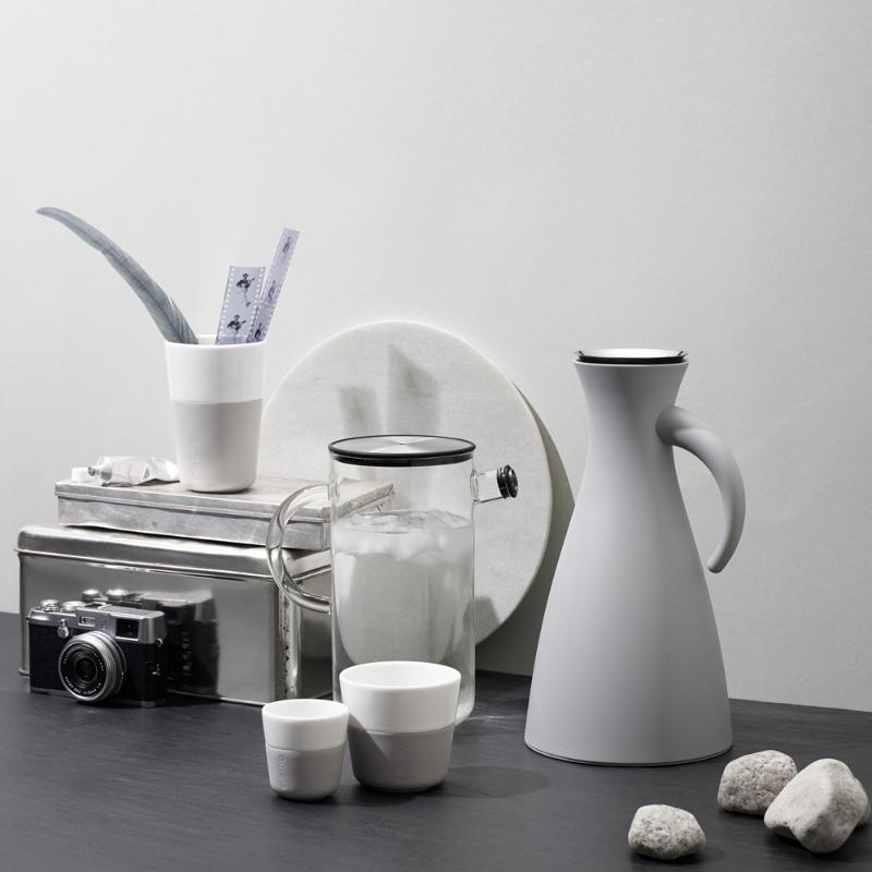 Caffé Latte krus 36 cl 2 stk marmor grå