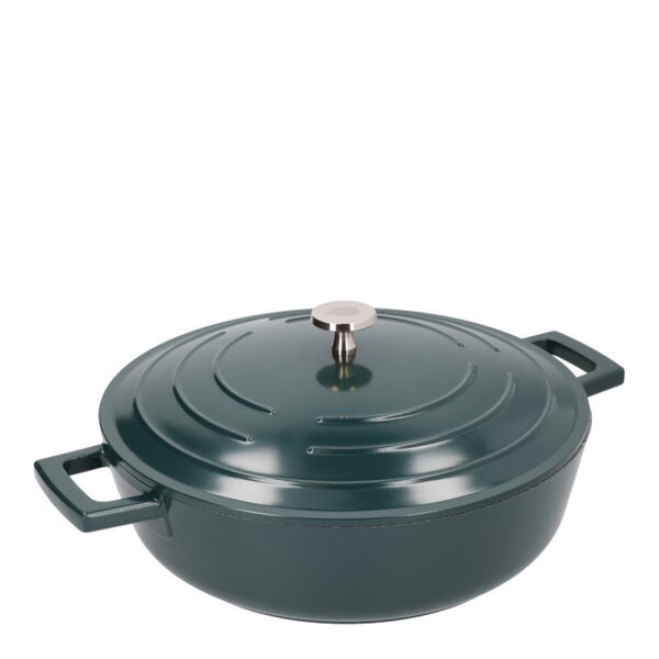 Cast Aluminium lav gryte 4L 29 cm hunter green