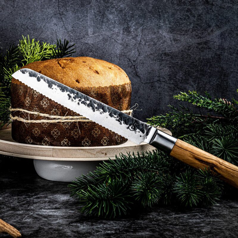 Brødkniv 35 cm olive