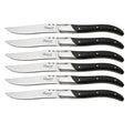 Biffkniv 6 deler svart tre