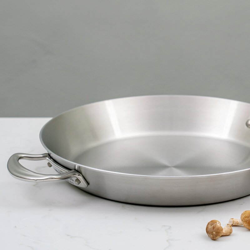 Paellapanne 30 cm rustfritt stål