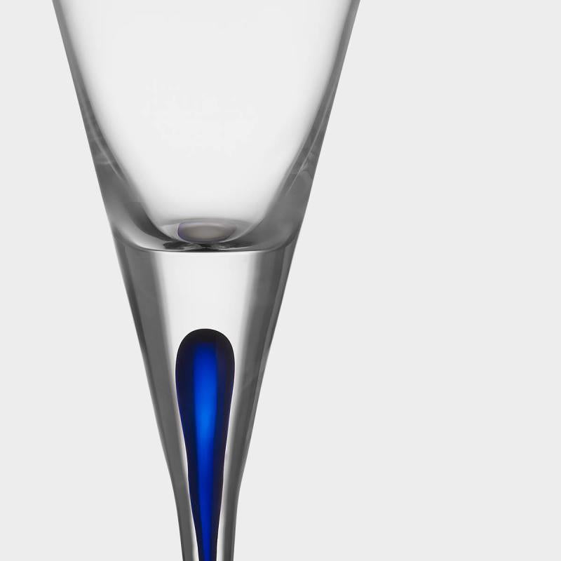 Intermezzo snapsglass 6 cl blå