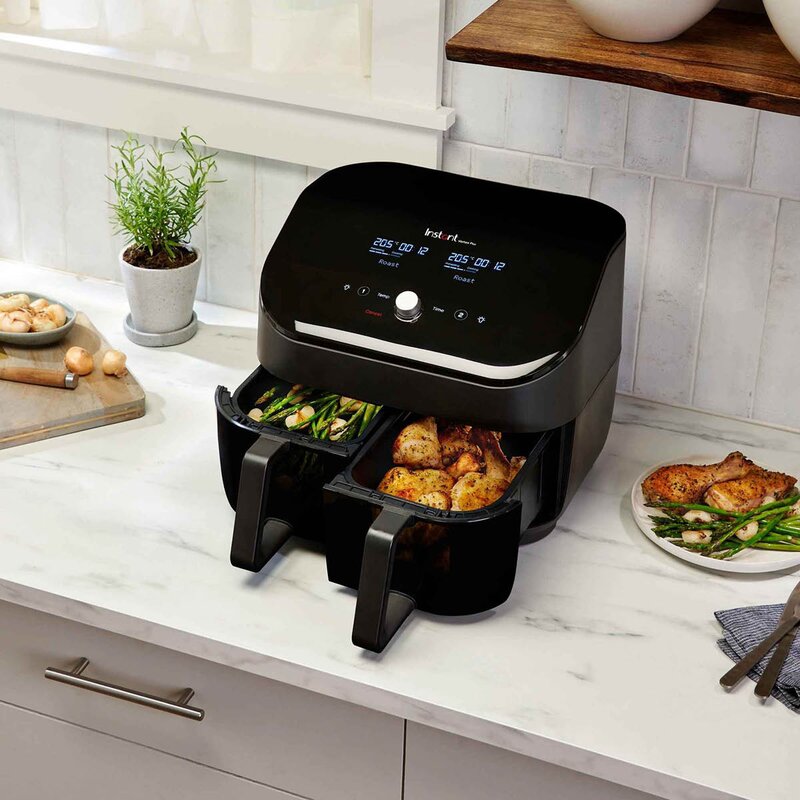 Vortex Plus Dual clearcook 7,6L 1700W svart