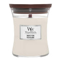 Hourglass duftlys medium white teak