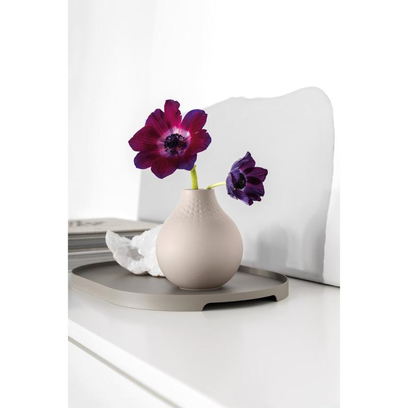 Collier Perle vase 12 cm beige