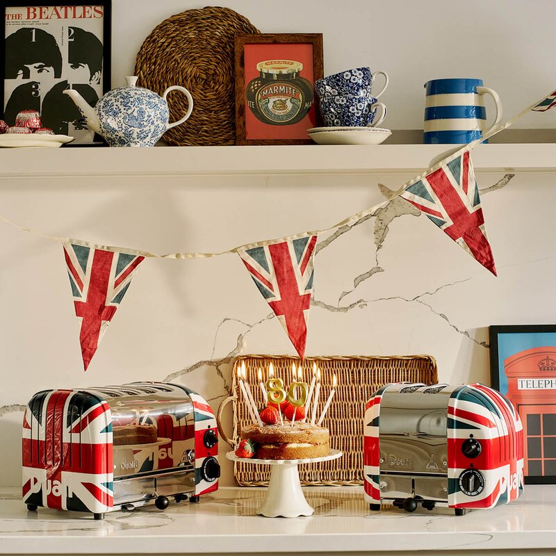 Classic brødrister 2 skiver union jack