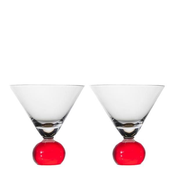 Spice glass 2 stk 24 cl rød