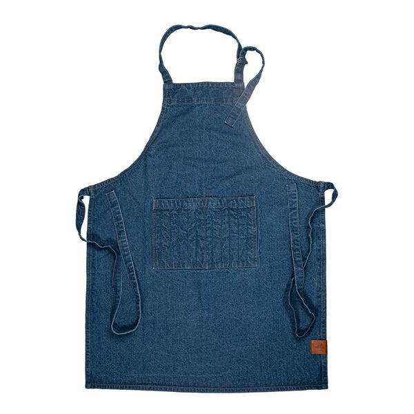 Aron denim forkle 90x70 cm blå