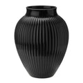 Ripple vase 27 cm svart