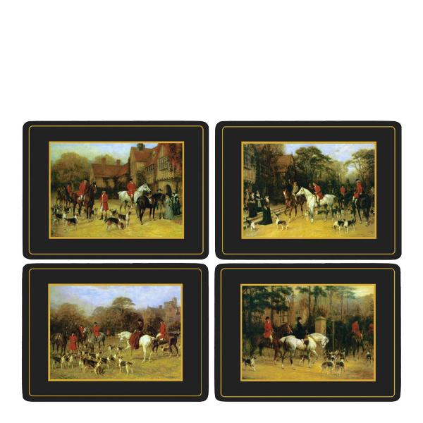 Tally ho bordbrikke 30x40 cm 4 stk svart