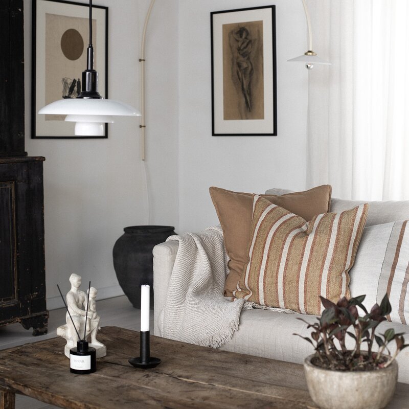 Maurice putetrekk 50x50 pampas stripe