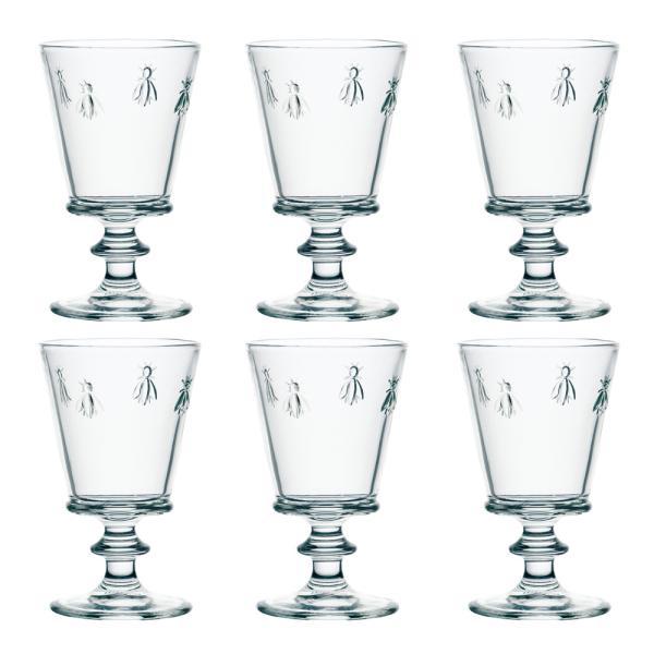 Abeille glass med stett 35 cl 6 stk
