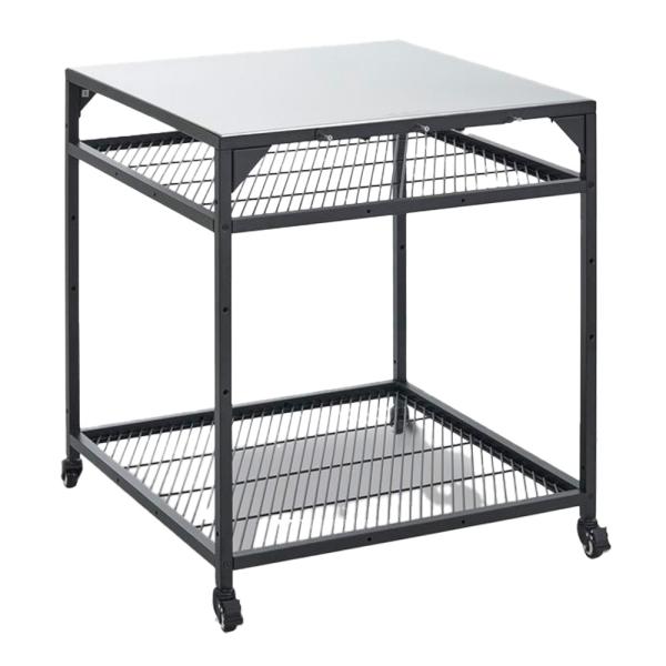 Modulbord til pizzaovn 80x80x90 cm svart