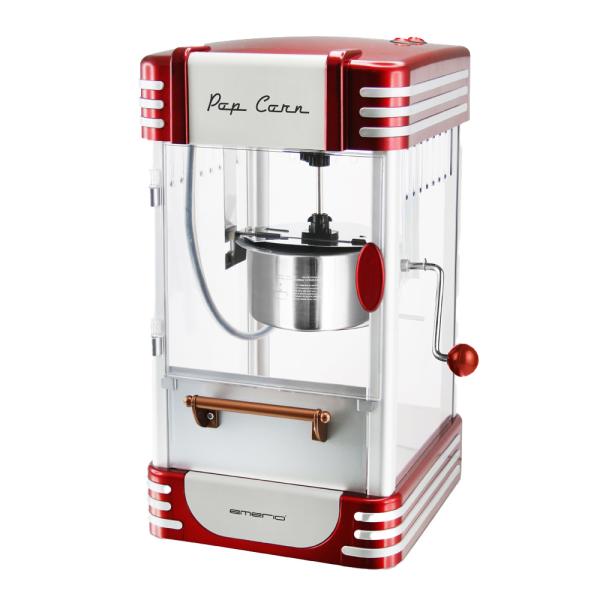 Popcornmaskin 50 g POM-120650 retro rød