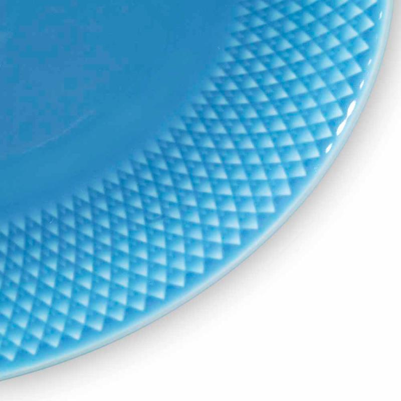 Rhombe Color oval serveringsfat 28,5x21,5 cm blå