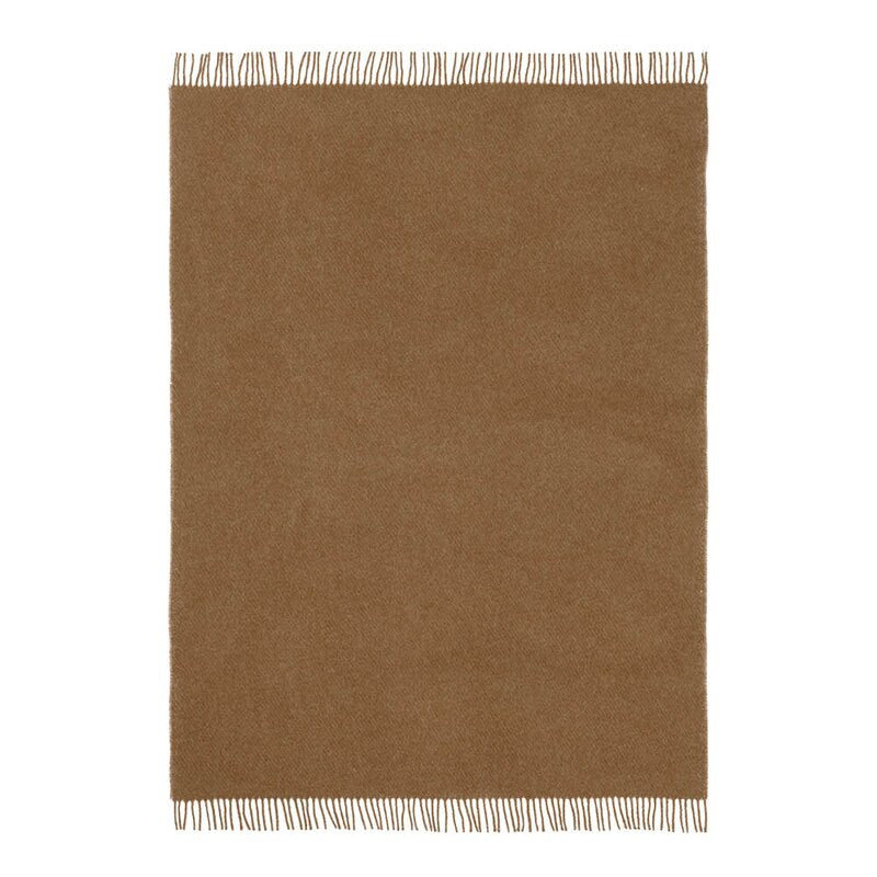 Falketind ullpledd 120x180 cm varm oker