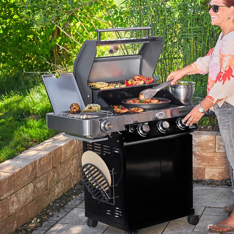 Videro G3-S Vario+ gassgrill 17000W svart