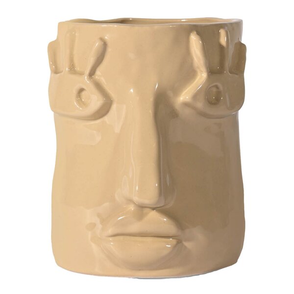 Facy krukke S 15,5x12x15 cm beige