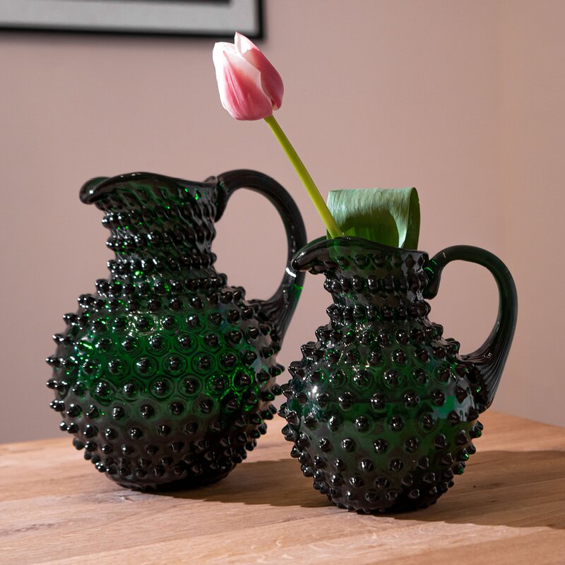Hobnail karaffel 2L dark green