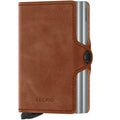 Twinwallet lommebok m/kortholder cognac