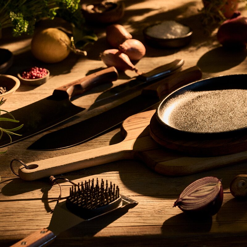 BBQ by Hellstrøm serveringsfjøl 120x23 cm natur