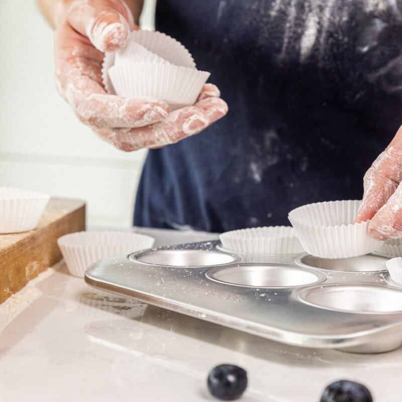 Recycled Aluminium muffinsbrett for 9 muffins 24x22 cm