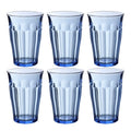 Picardie vannglass 36 cl 6 stk marin blå