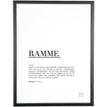 Ramme 30x40 cm svart