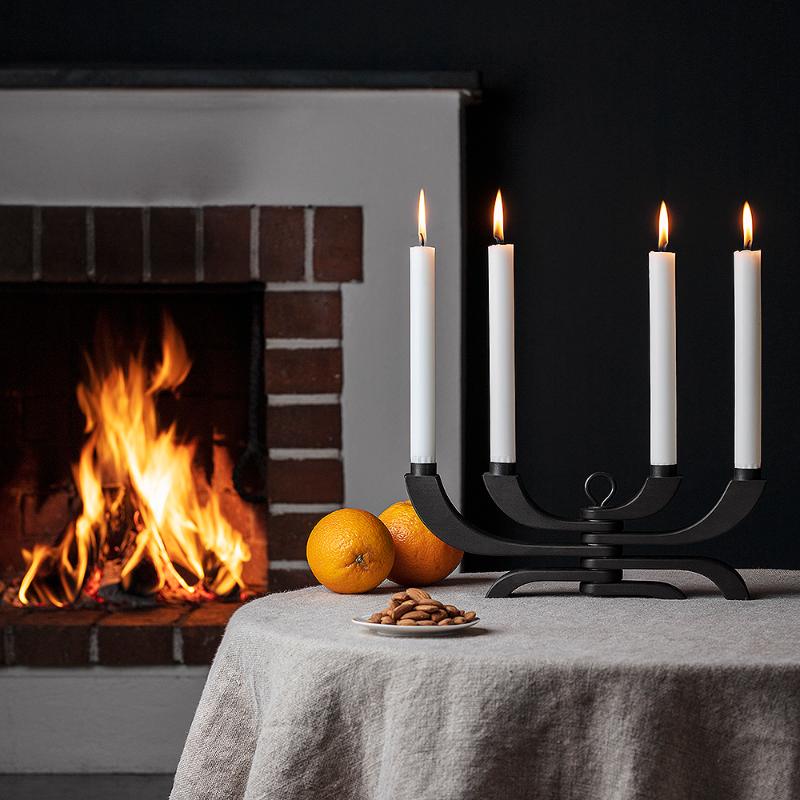 Nordic Light lysestake 4-arm svart