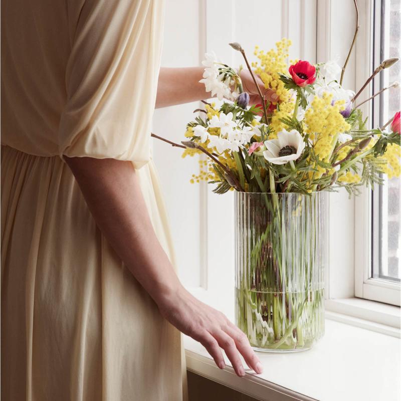 Vase 25 cm klar