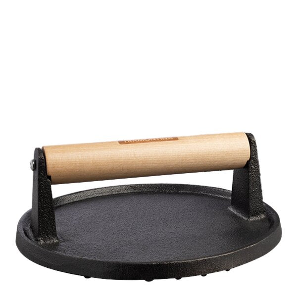 BBQ by Hellstrøm grillpresse 18 cm svart
