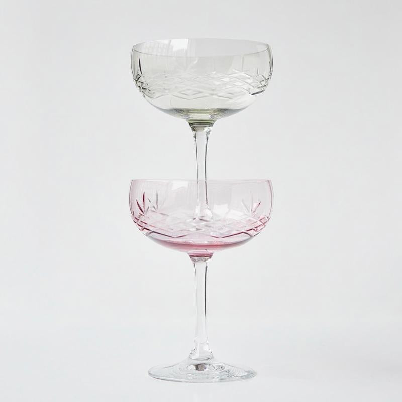 Crispy Gatsby champagneskål 30 cl 2 stk topaz