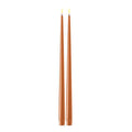 LED shiny dinner 2,2x28 cm 2 stk karamell