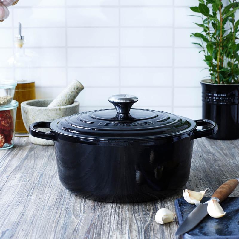 Signature støpejernsgryte rund 26 cm 5,3L black