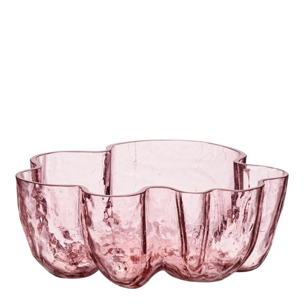 Crackle skål 10,5 cm rosa