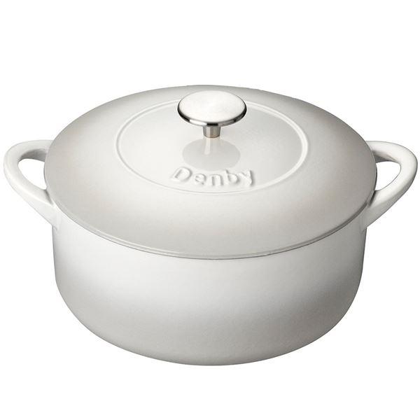 Naturlig Canvas støpejernsgryte 26 cm krem