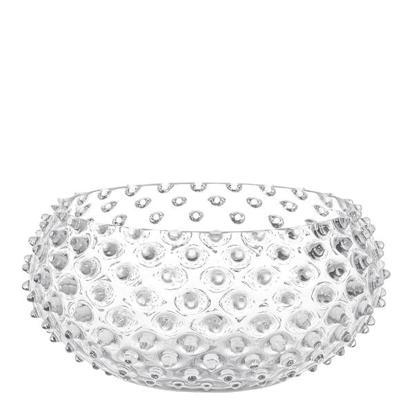 Hobnail skål 23 cm crystal