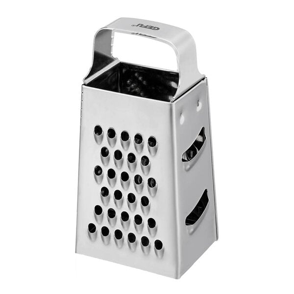 Cubi mini rivjern 4 cm børstet stål